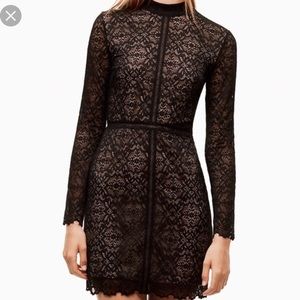 Aritzia Wilfred Janvry Lace Black Mini Dress - 6